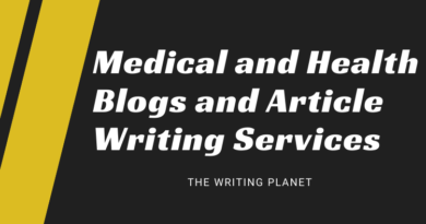 Medical and Health Blogs and Article Writing Services