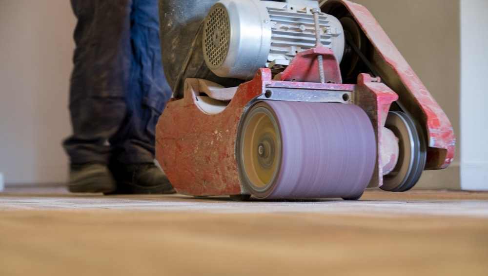 You can also walk on sanded floors