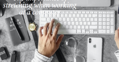 The importance of stretching when working at a computer