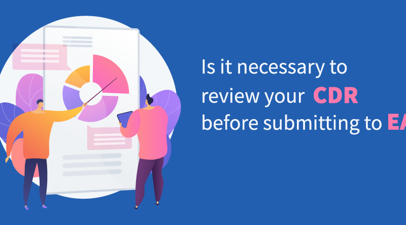 Is it necessary to review your CDR before submitting it to EA?
