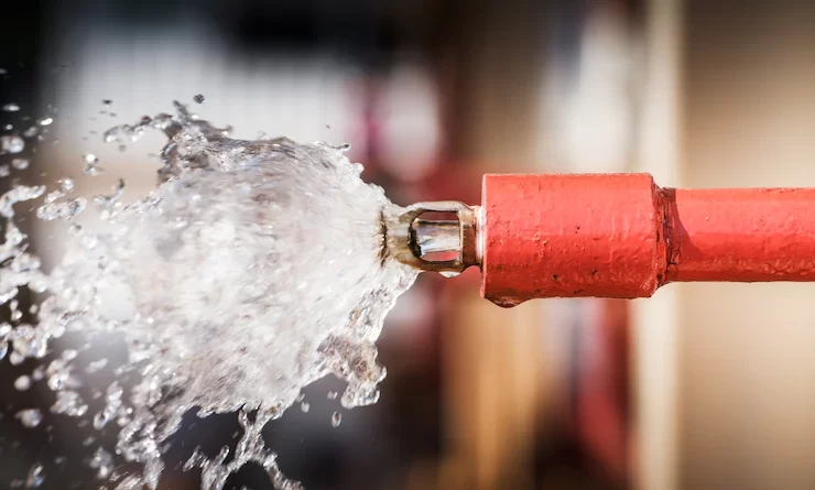 water pipe burst