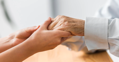 Care worker Holding hand