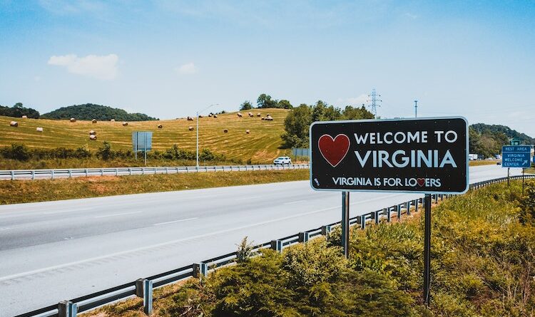 A sign that says Welcome to Virginia