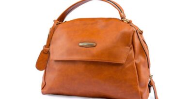Tan Brown Leather Laptop Bag