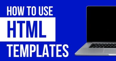 How to Use HTML Page Templates